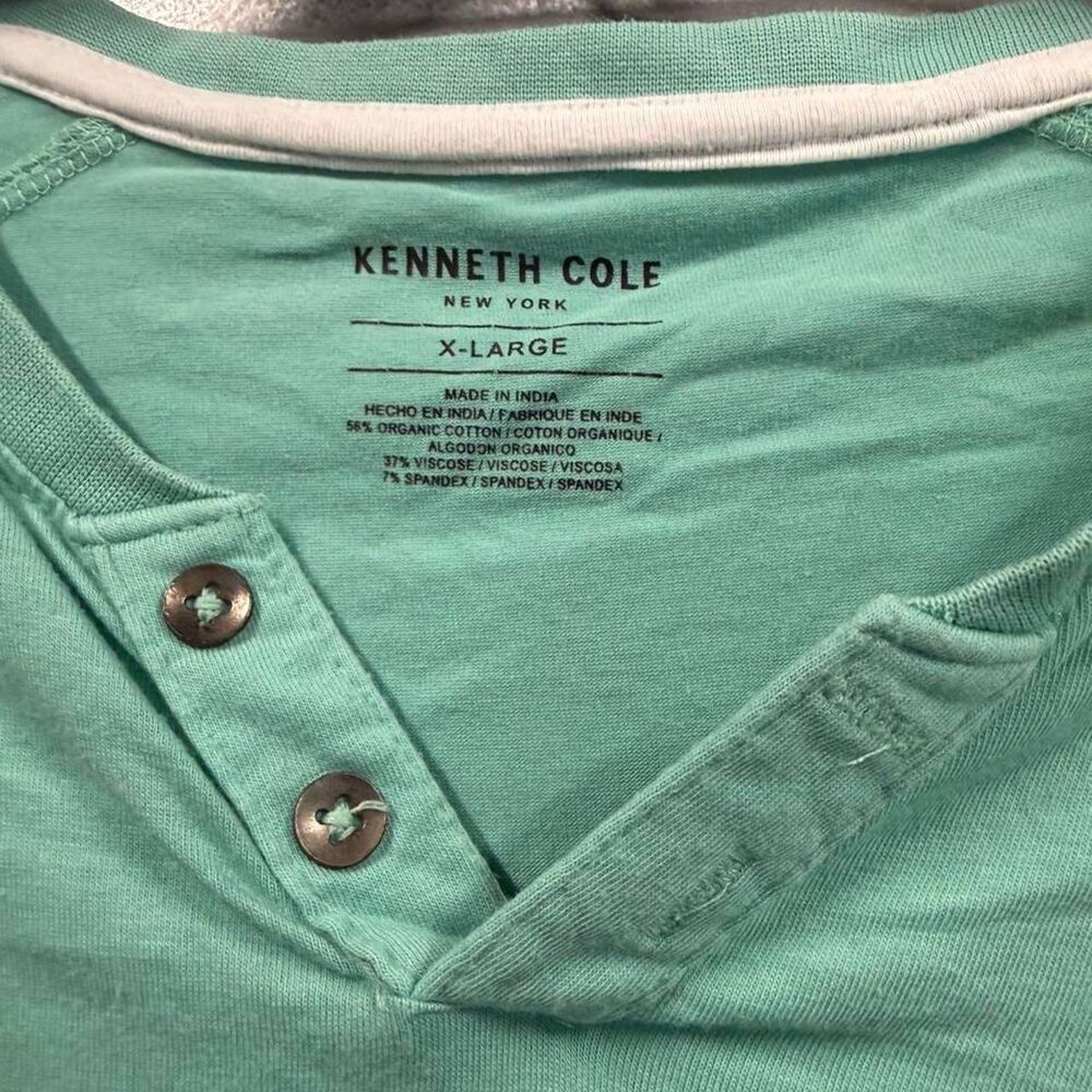 Kenneth-cole Men's Green Shirt - Picture 3 of 4